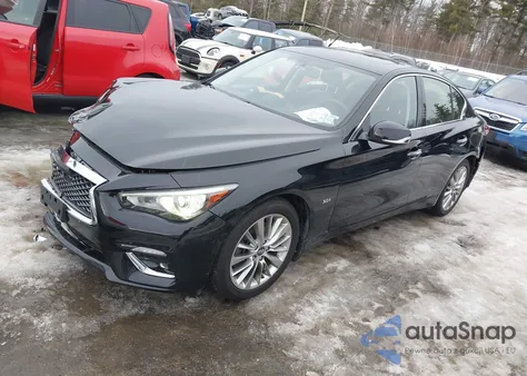 2019 Infiniti Q50 3.0T Luxe from USA, damaged, VIN JN1EV7AR1KM555468